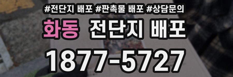 화동 전단지 배포