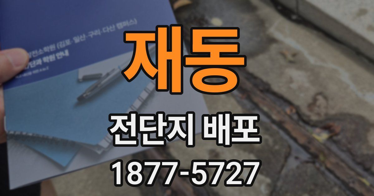 재동 전단지 배포