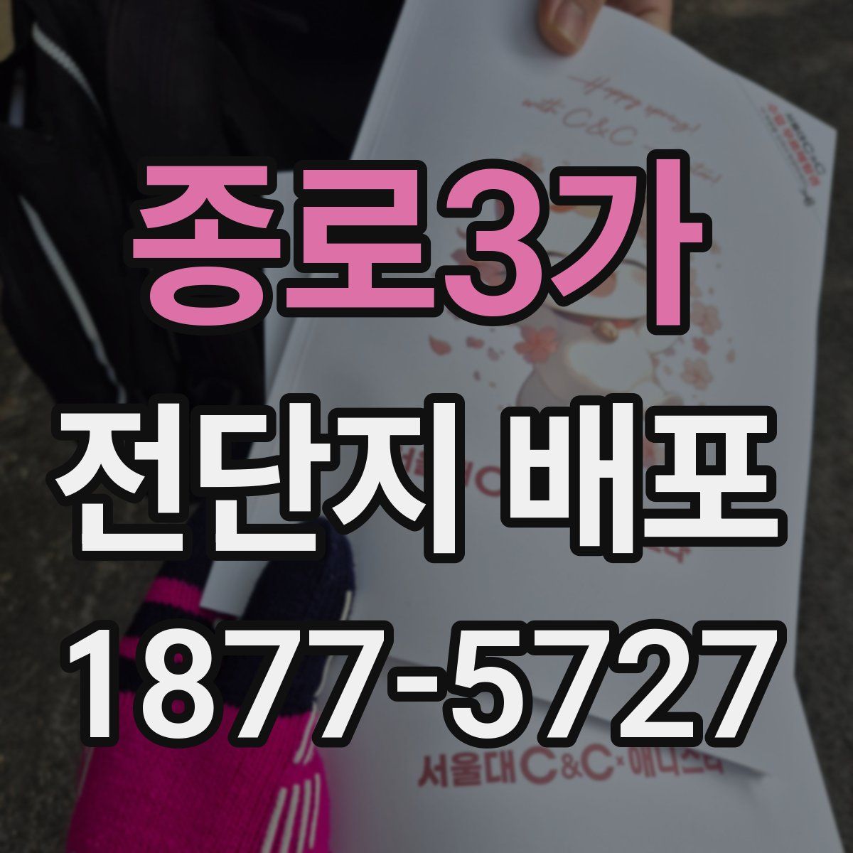 종로3가 전단지 배포