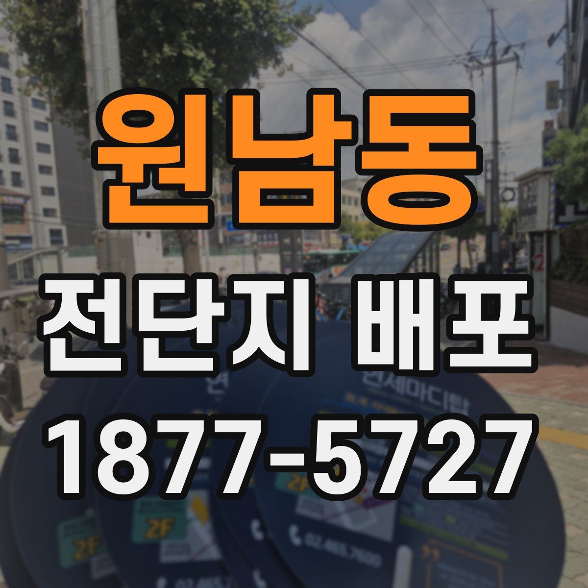 원남동 전단지 배포