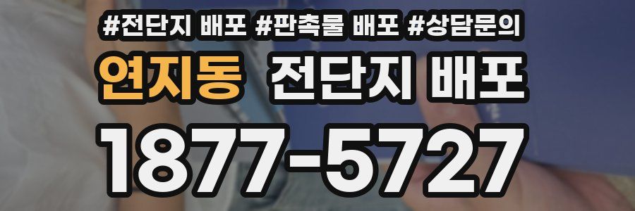 연지동 전단지 배포