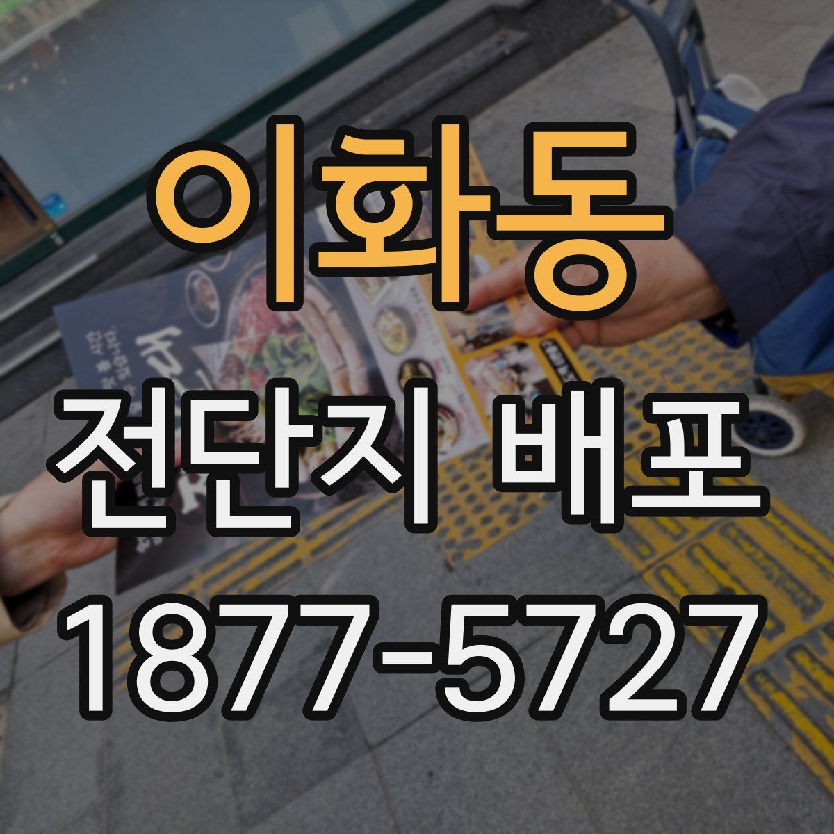 이화동 전단지 배포