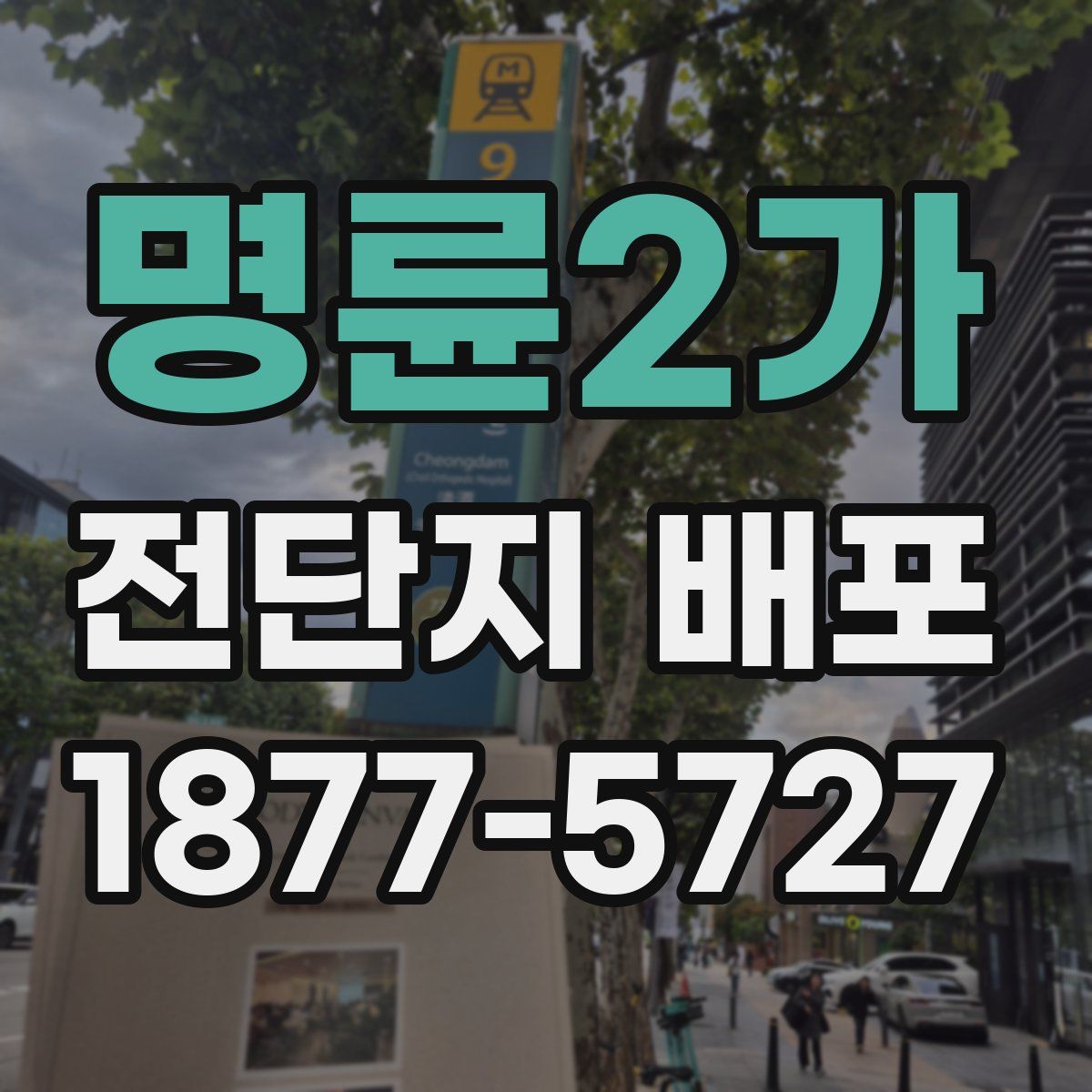 명륜2가 전단지 배포
