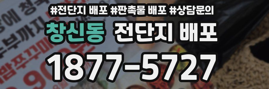 창신동 전단지 배포