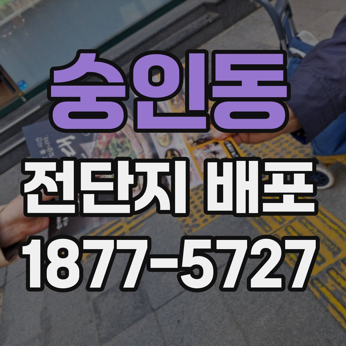 숭인동 전단지 배포