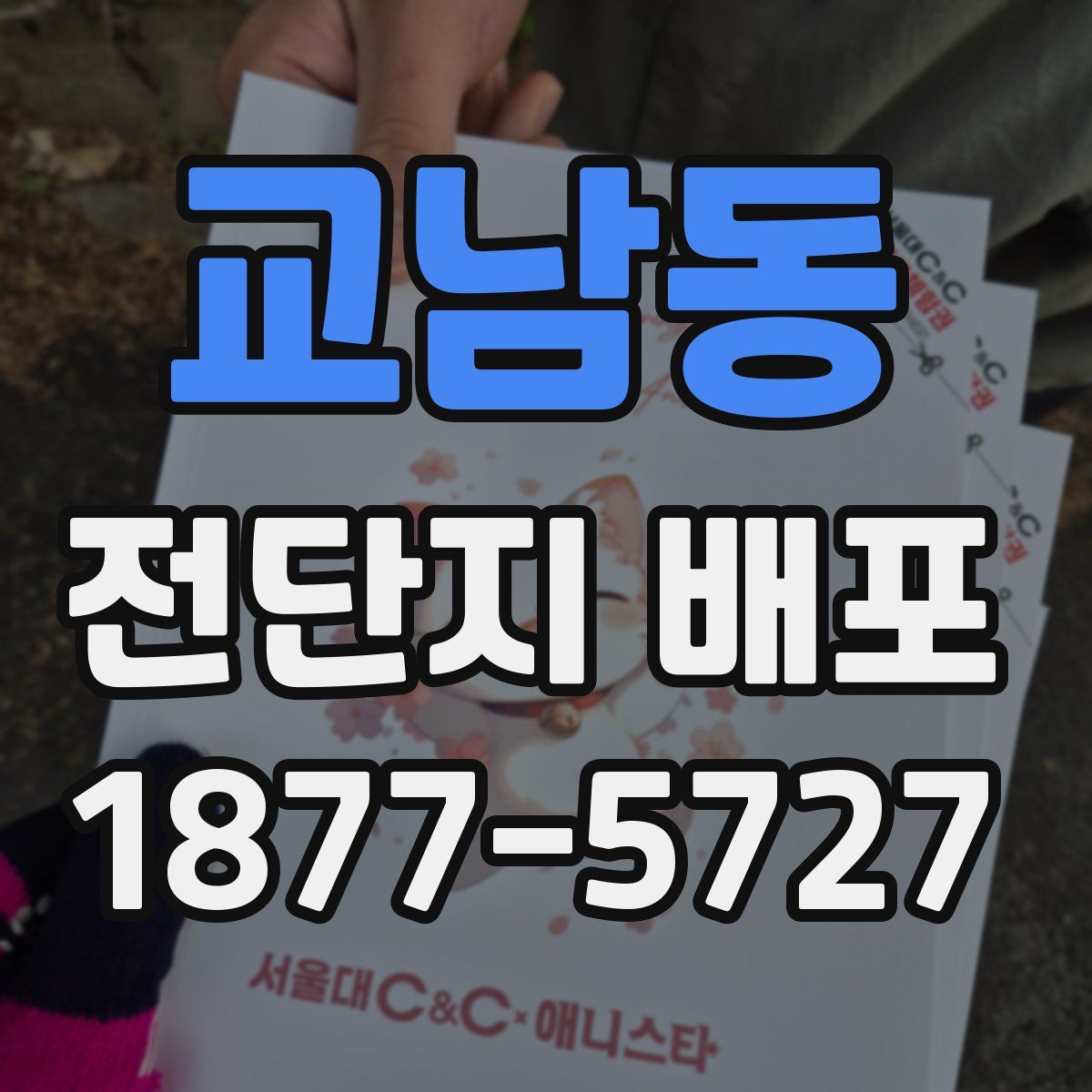 교남동 전단지 배포