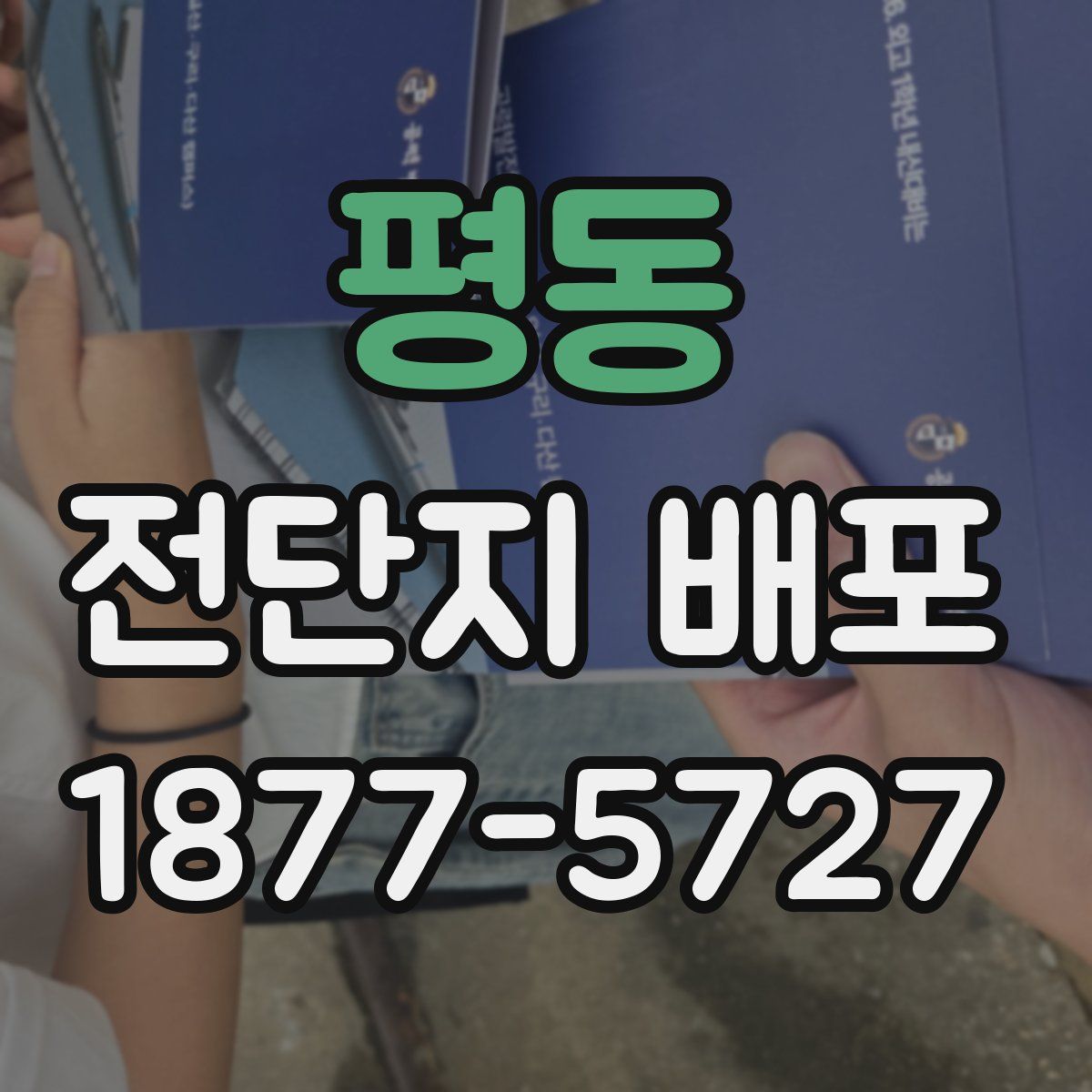 평동 전단지 배포