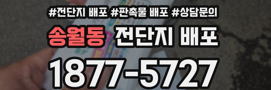 송월동 전단지 배포