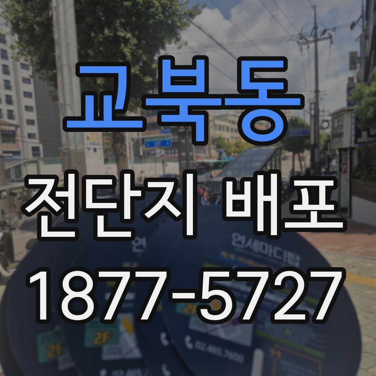 교북동 전단지 배포