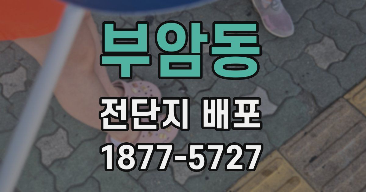 부암동 전단지 배포