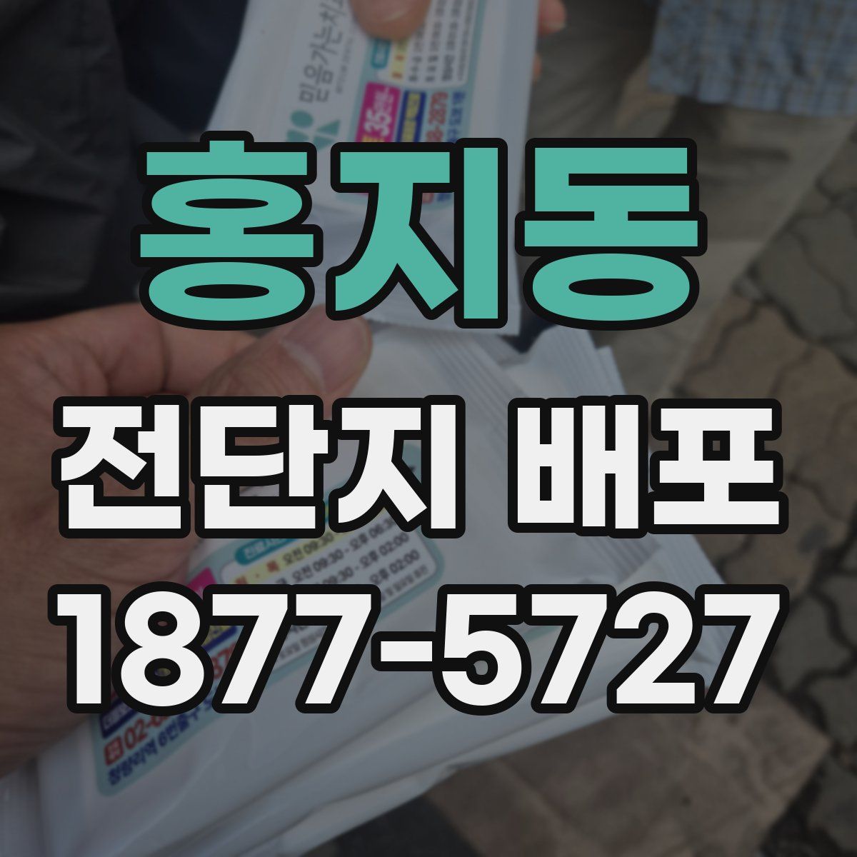 홍지동 전단지 배포