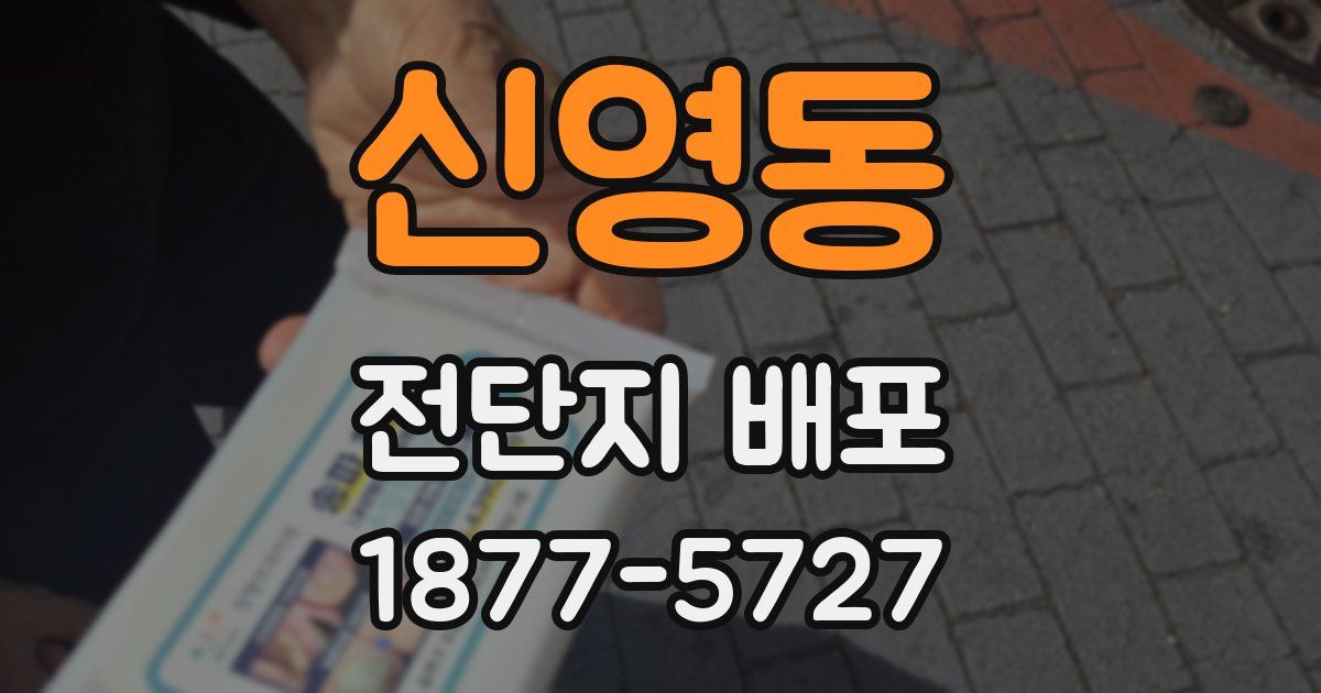 신영동 전단지 배포