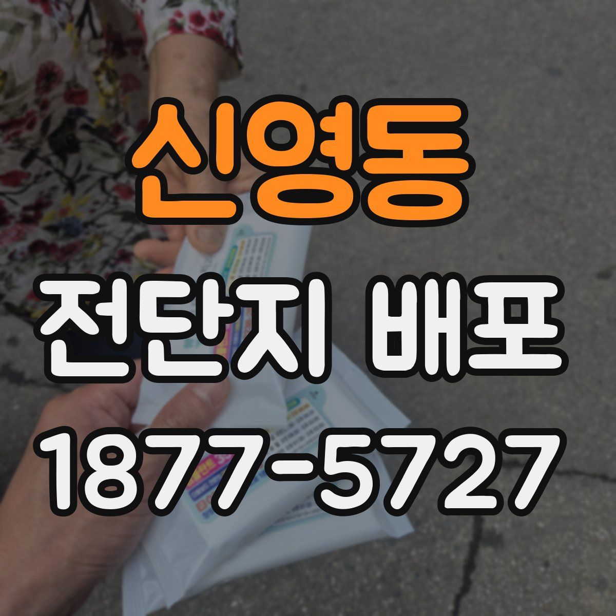 신영동 전단지 배포