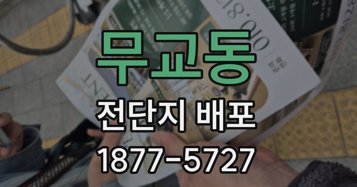 무교동 전단지 배포