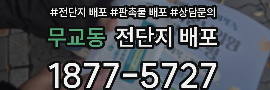 무교동 전단지 배포