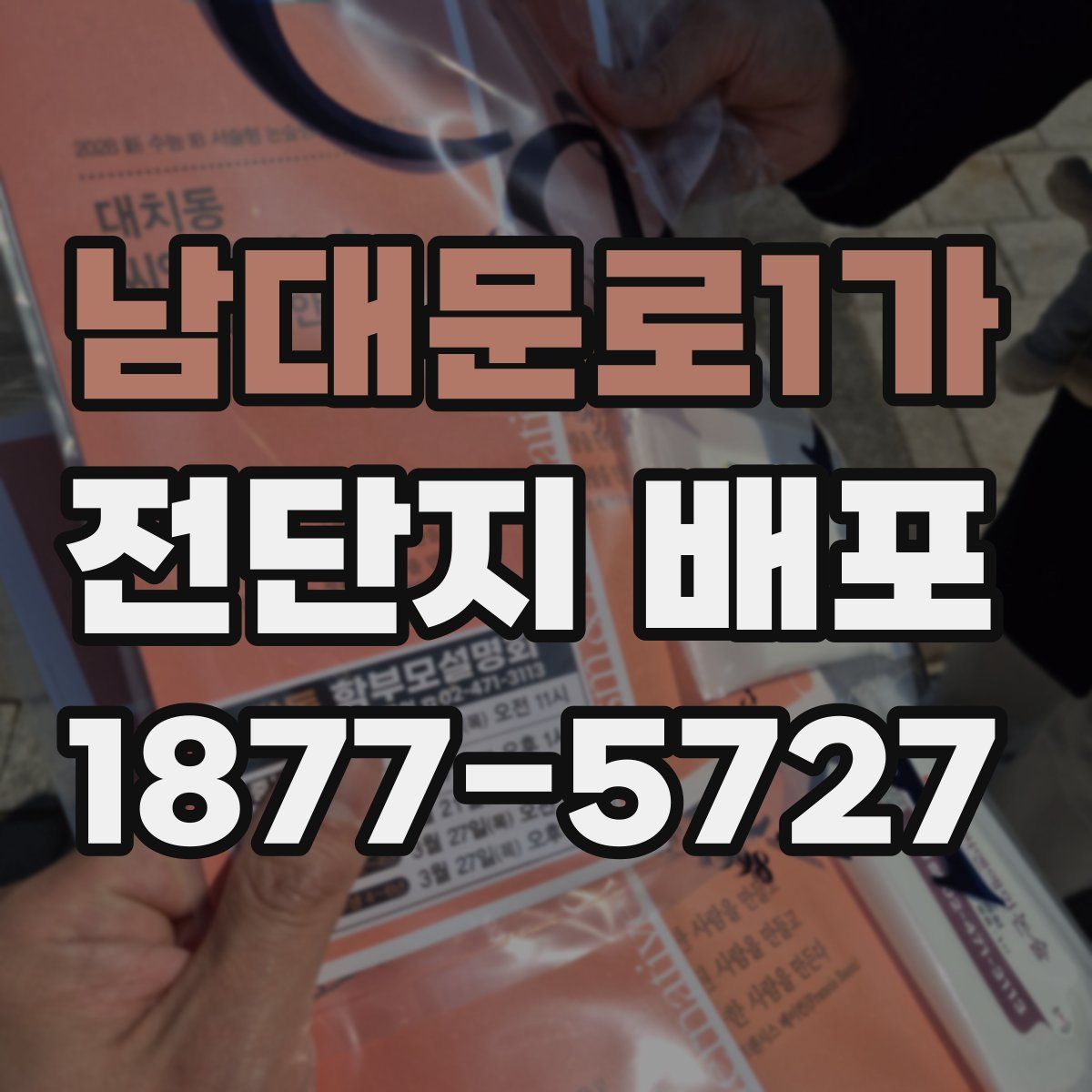 남대문로1가 전단지 배포