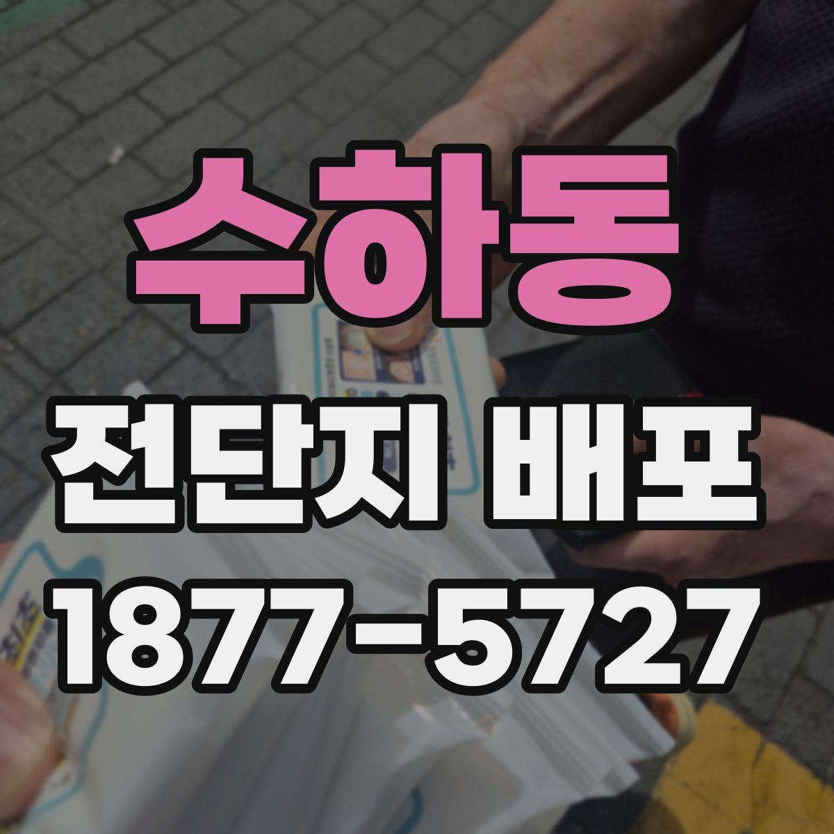 수하동 전단지 배포