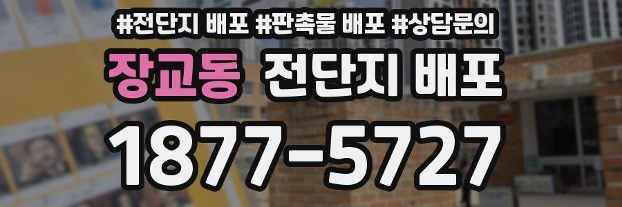 장교동 전단지 배포