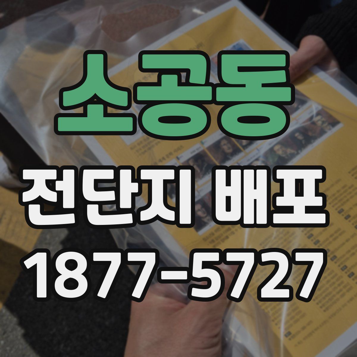 소공동 전단지 배포