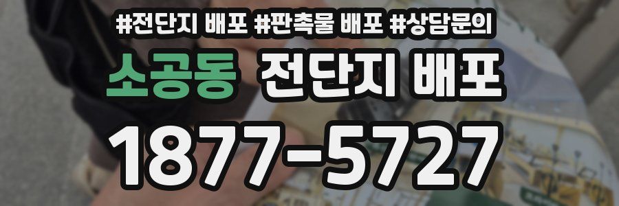 소공동 전단지 배포