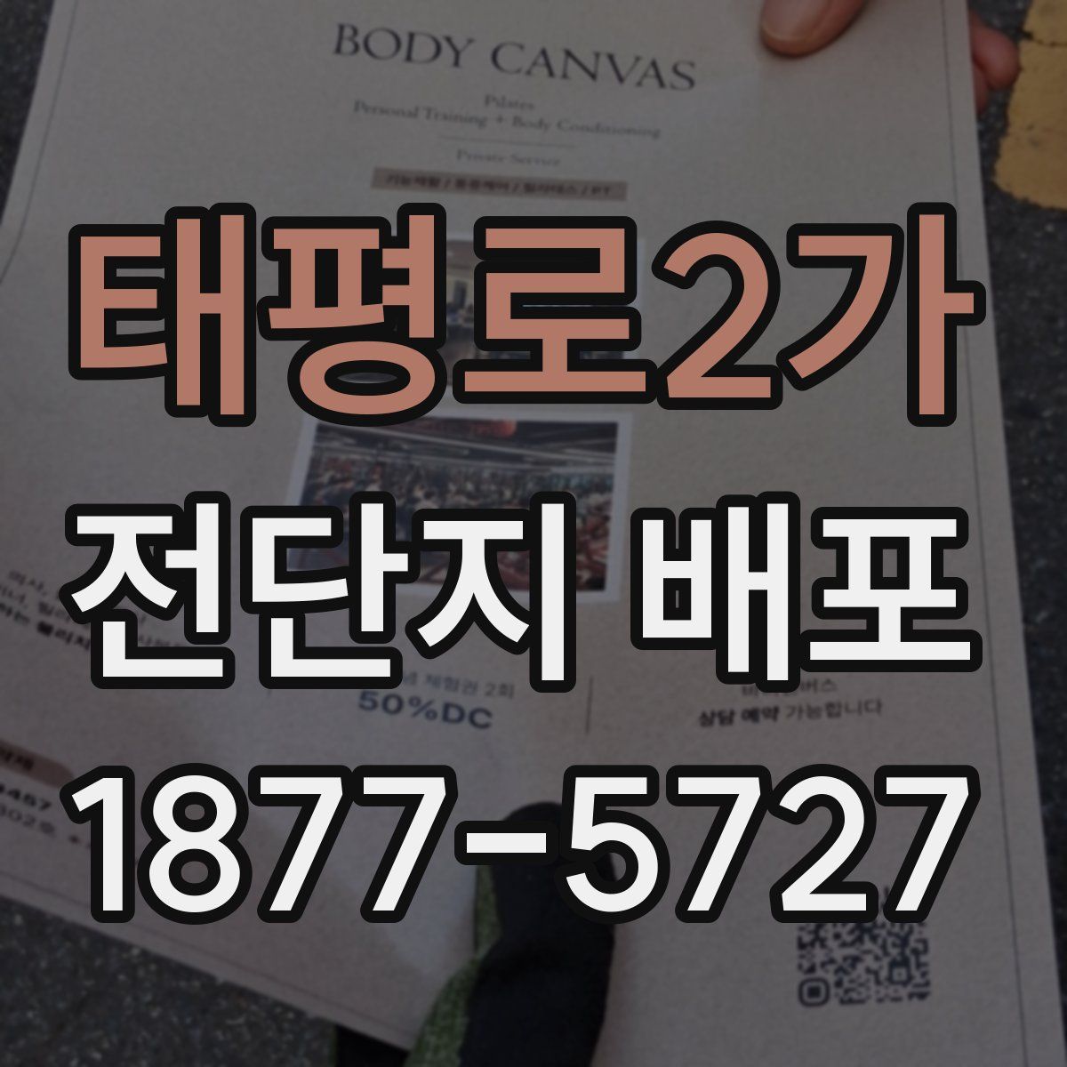 태평로2가 전단지 배포