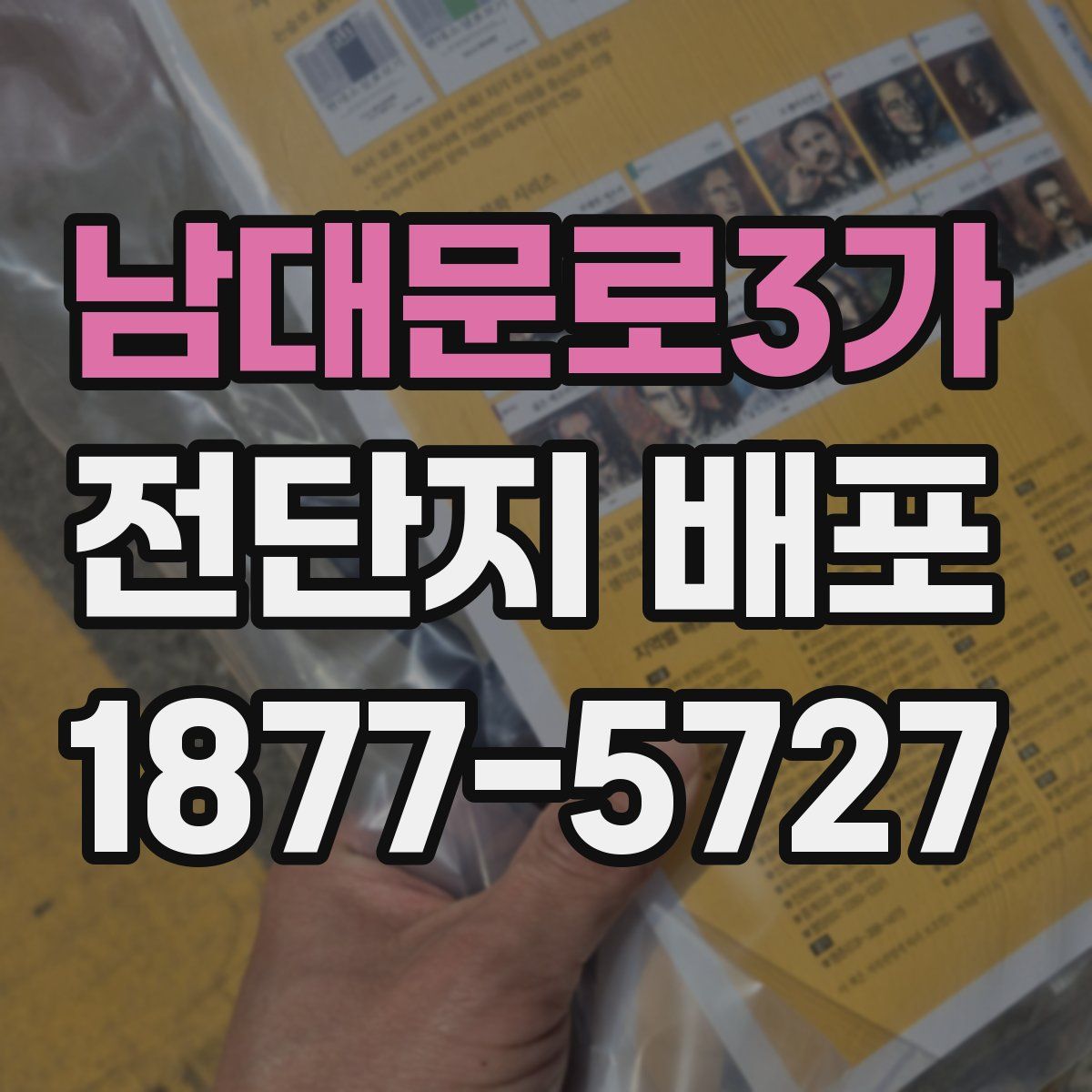 남대문로3가 전단지 배포