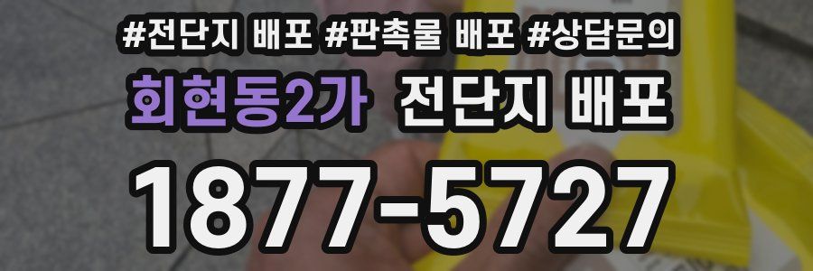 회현동2가 전단지 배포