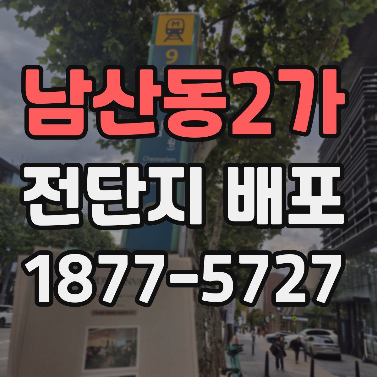 남산동2가 전단지 배포