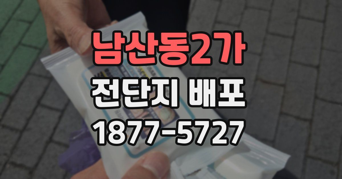 남산동2가 전단지 배포