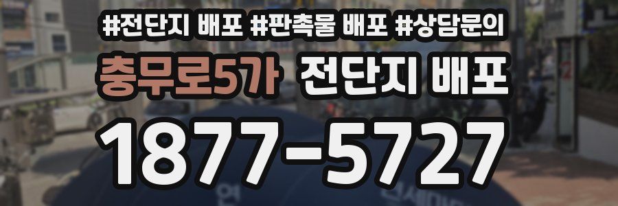 충무로5가 전단지 배포