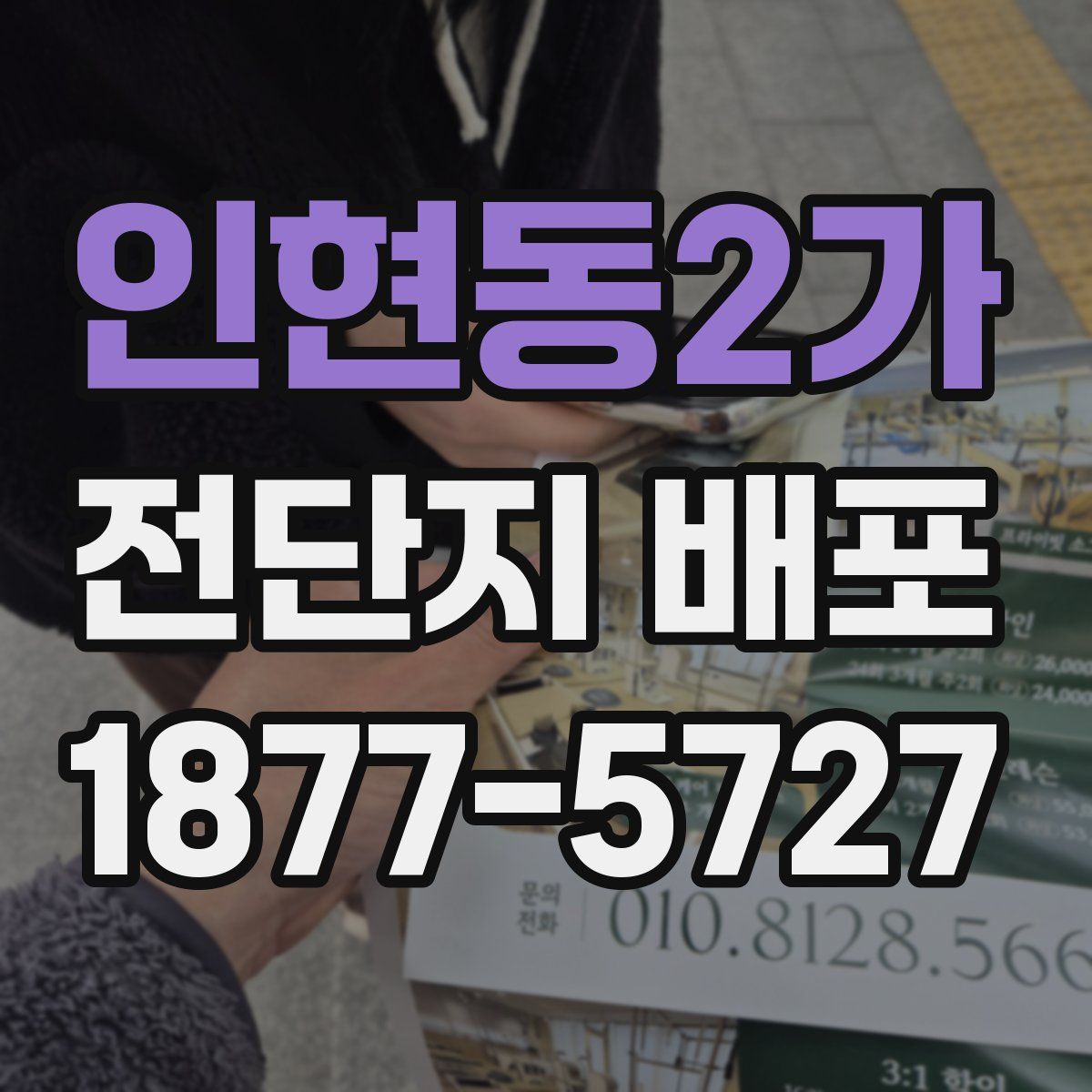 인현동2가 전단지 배포