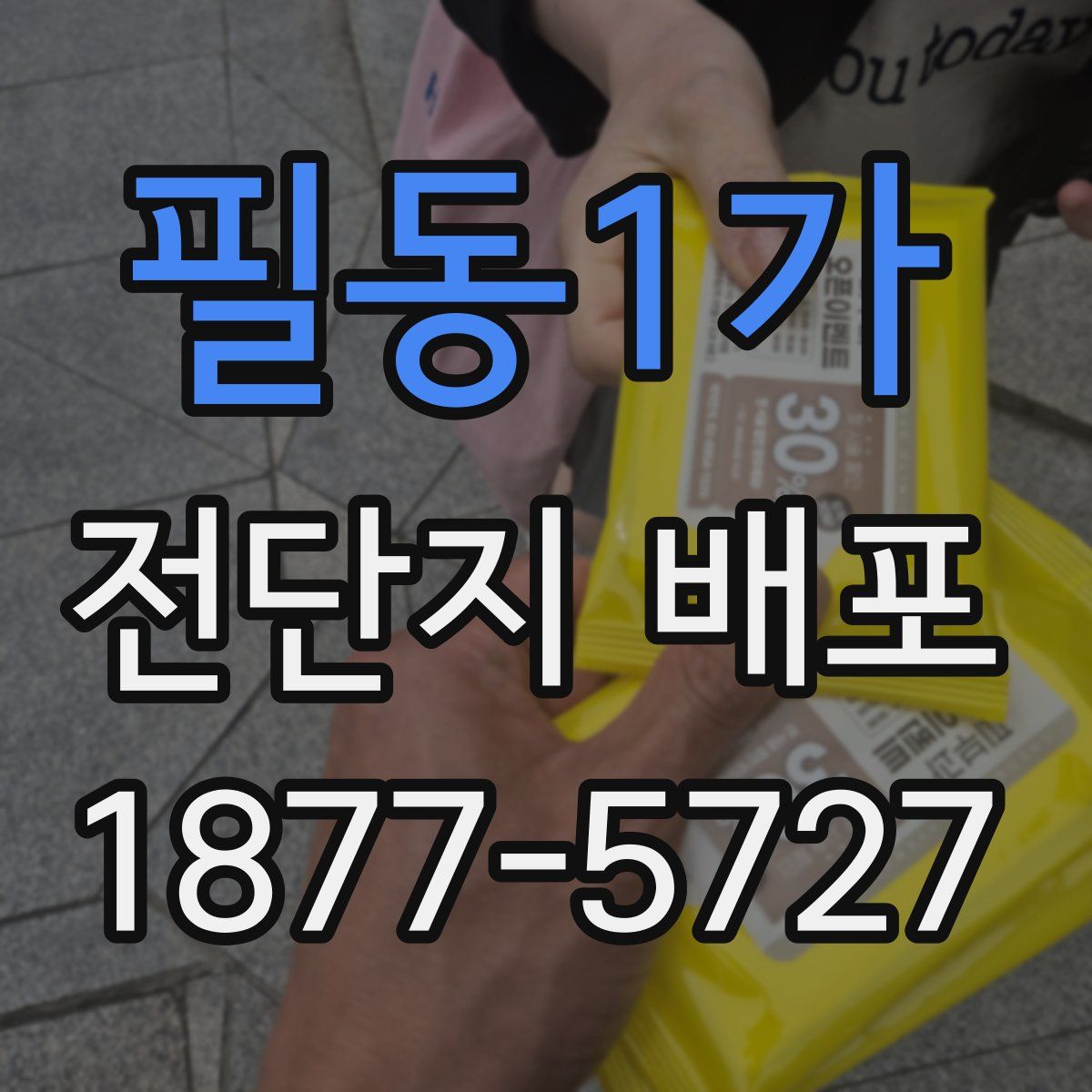 필동1가 전단지 배포