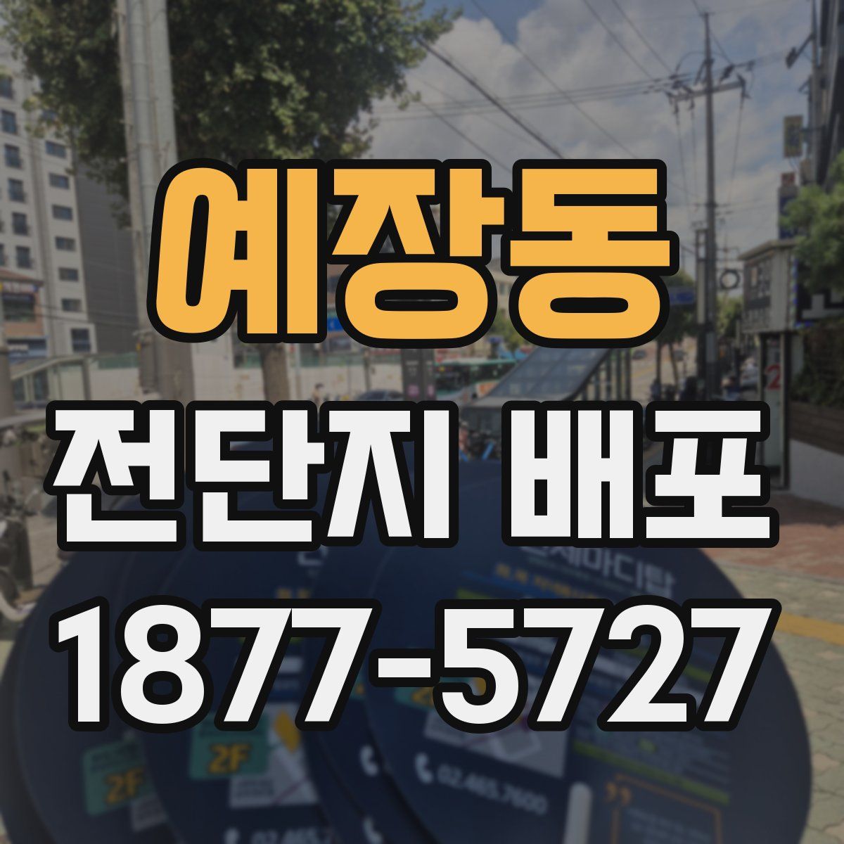 예장동 전단지 배포