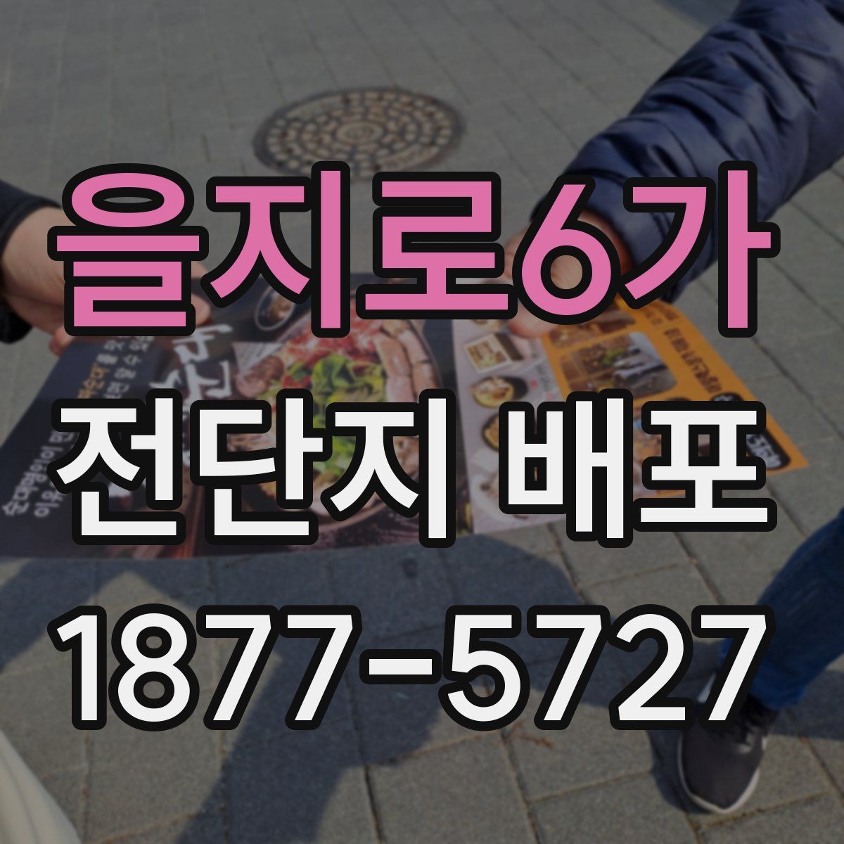 을지로6가 전단지 배포