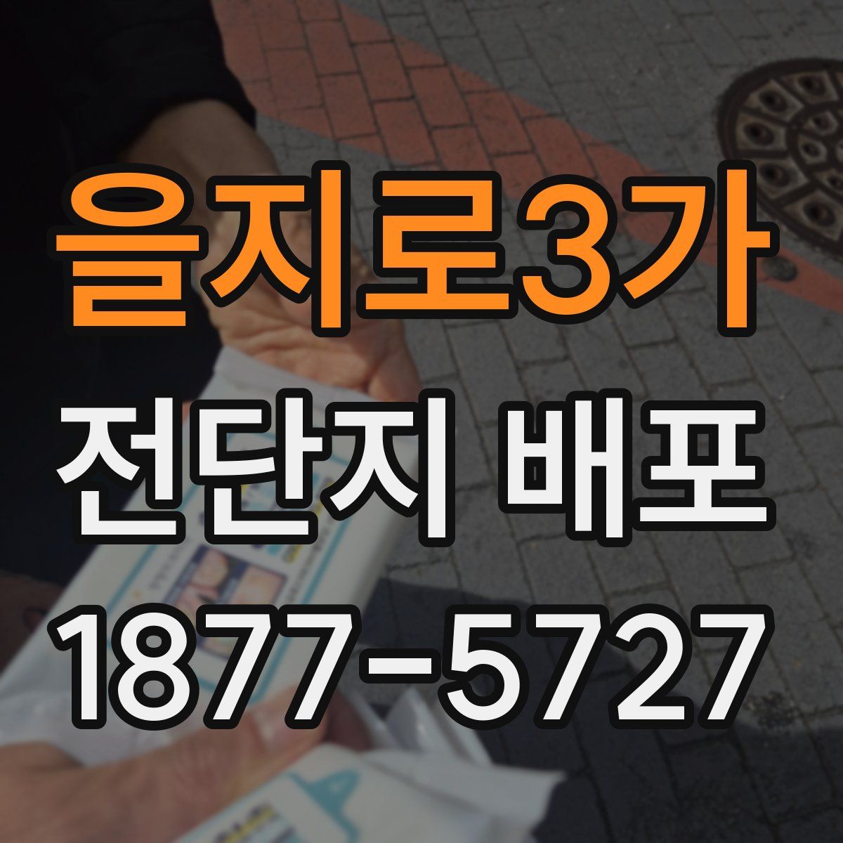 을지로3가 전단지 배포