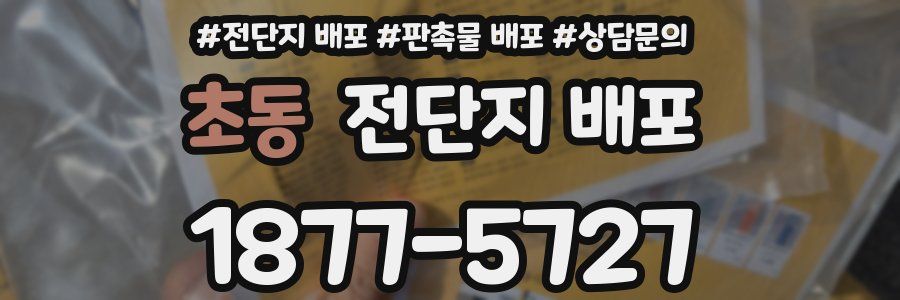 초동 전단지 배포