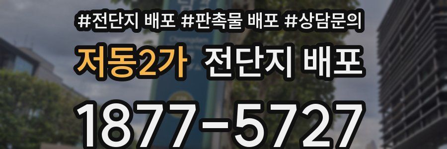 저동2가 전단지 배포