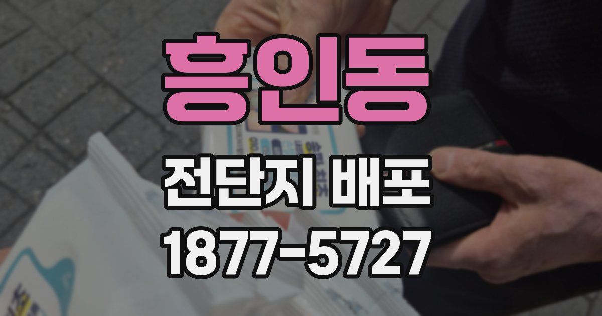 흥인동 전단지 배포