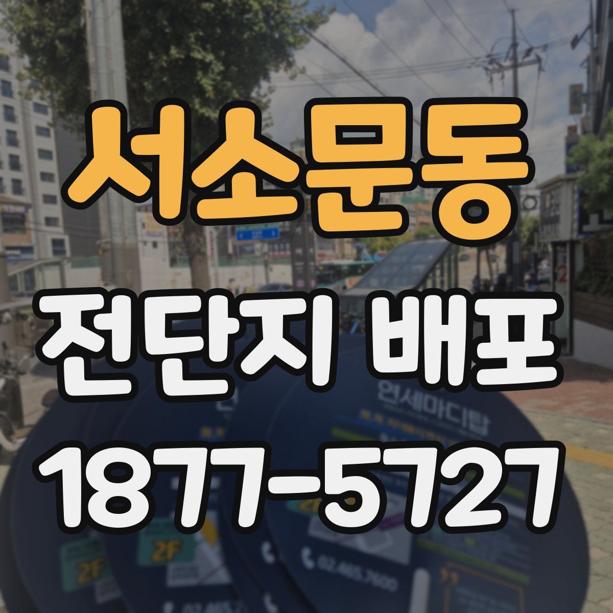 서소문동 전단지 배포
