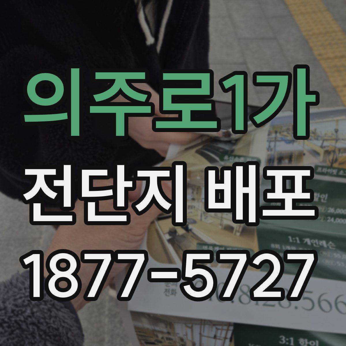 의주로1가 전단지 배포