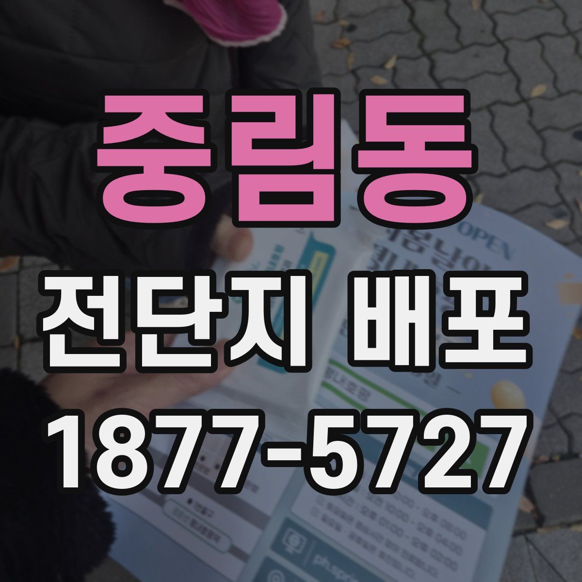 중림동 전단지 배포