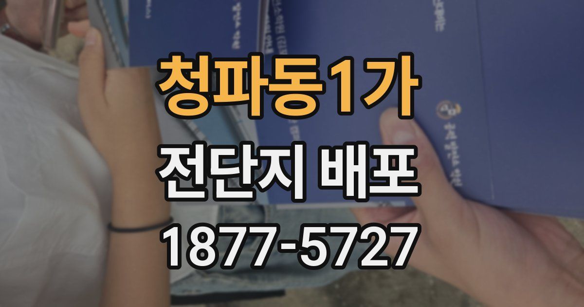 청파동1가 전단지 배포