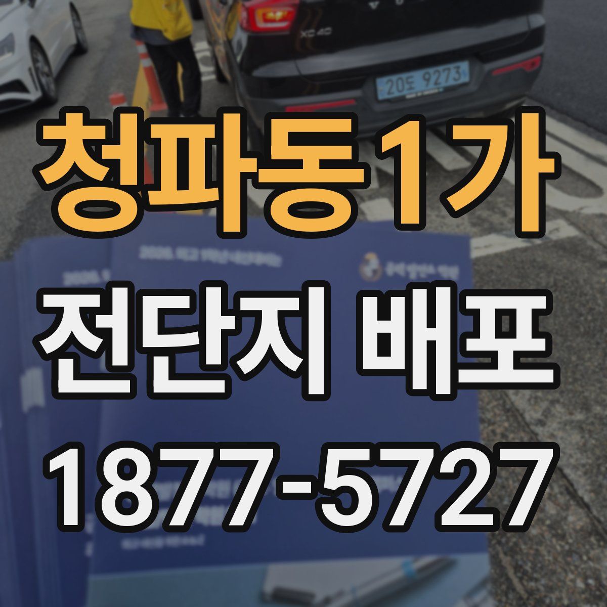 청파동1가 전단지 배포