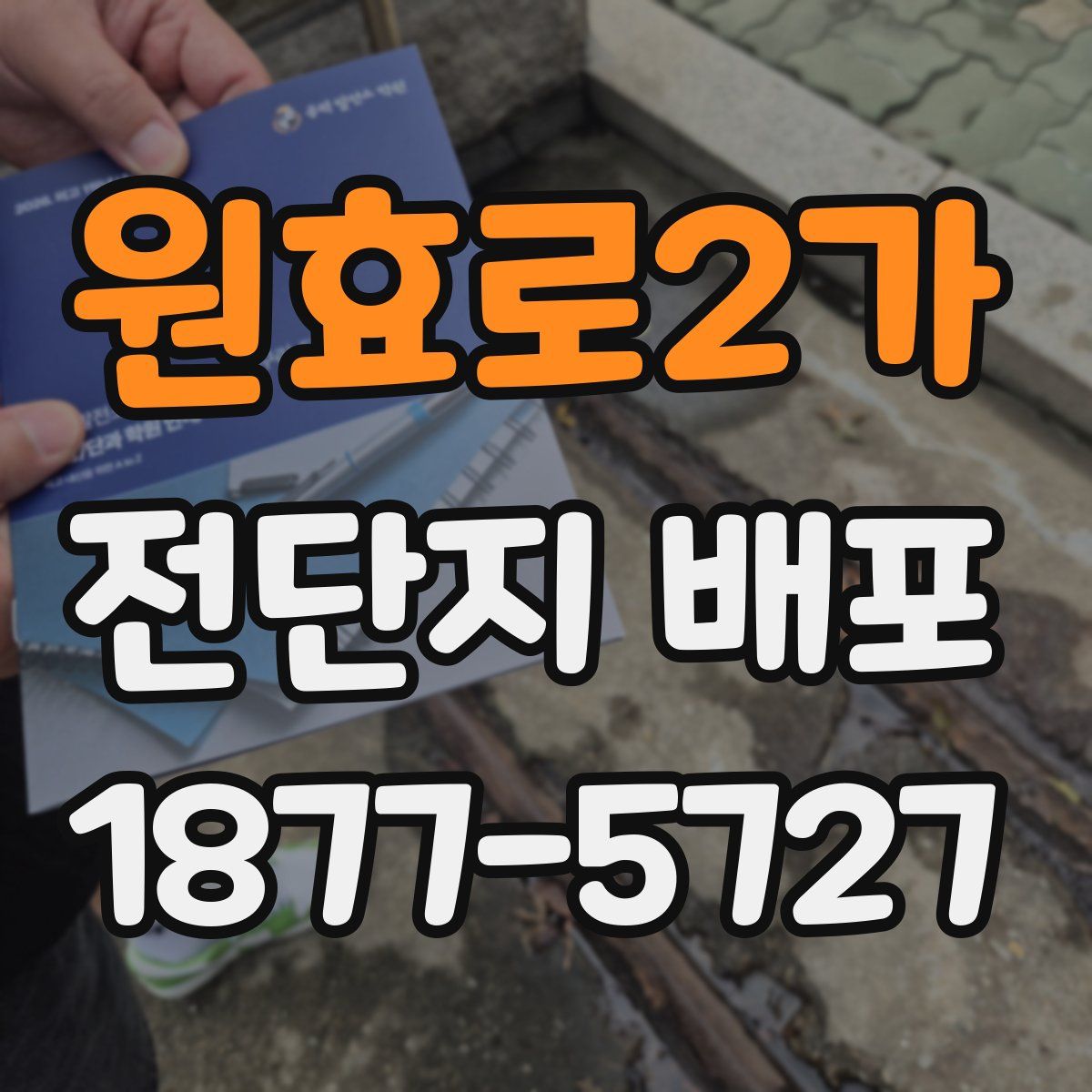 원효로2가 전단지 배포