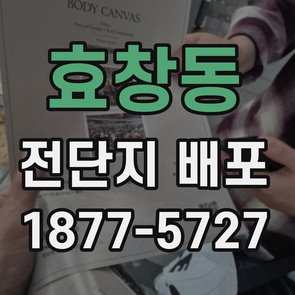효창동 전단지 배포