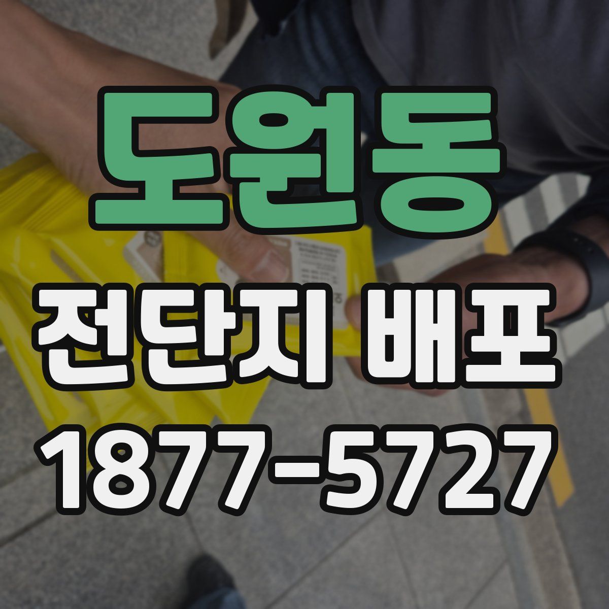 도원동 전단지 배포