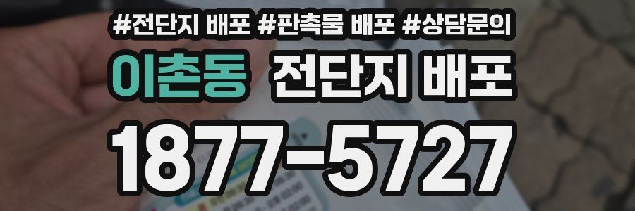이촌동 전단지 배포
