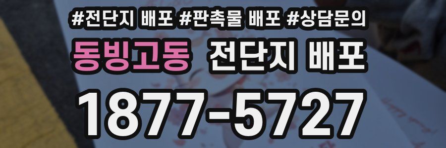 동빙고동 전단지 배포