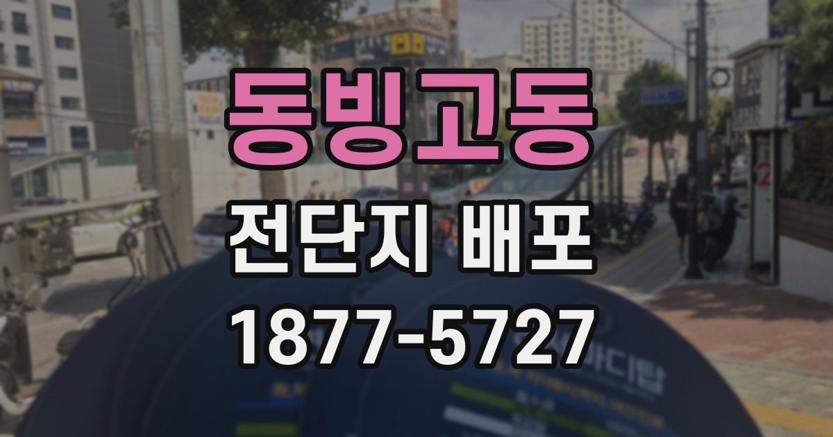 동빙고동 전단지 배포