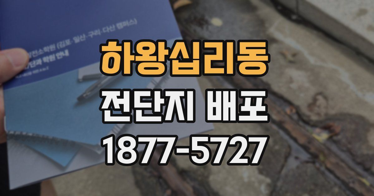 하왕십리동 전단지 배포